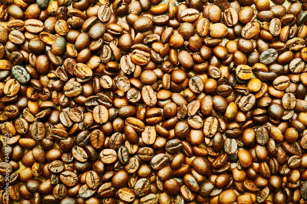 Full Frame Shot Of Roasted Coffee Beans