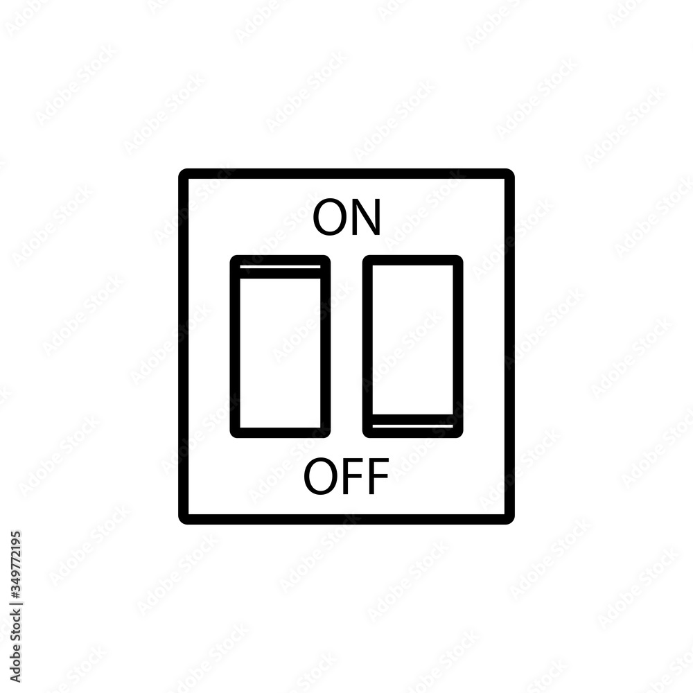 Light Switch Icon Design Vector Template Light Switch Icon Design Vector Template