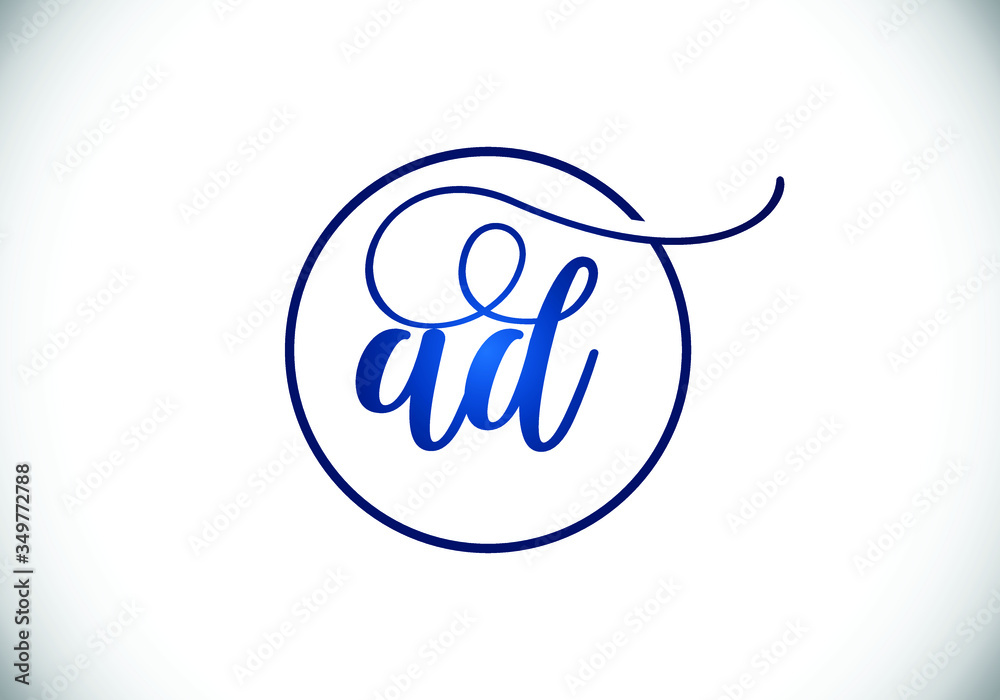 Initial Monogram Letter A D Logo Design Vector Template. Graphic Alphabet Symbol for Corporate Business Identity Initial Monogram Letter A D Logo Design Vector Template. Graphic Alphabet Symbol for Corporate Business Identity