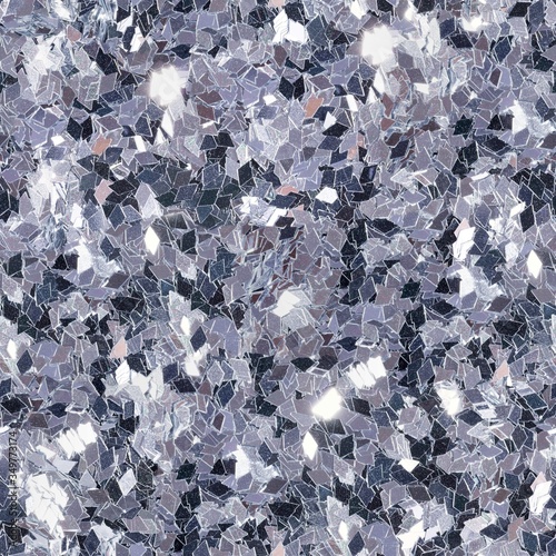Wallpaper Mural Shining sivler glitter in rhombus form, sparkle confetti texture. Christmas abstract background. Ideal seamless pattern. Torontodigital.ca