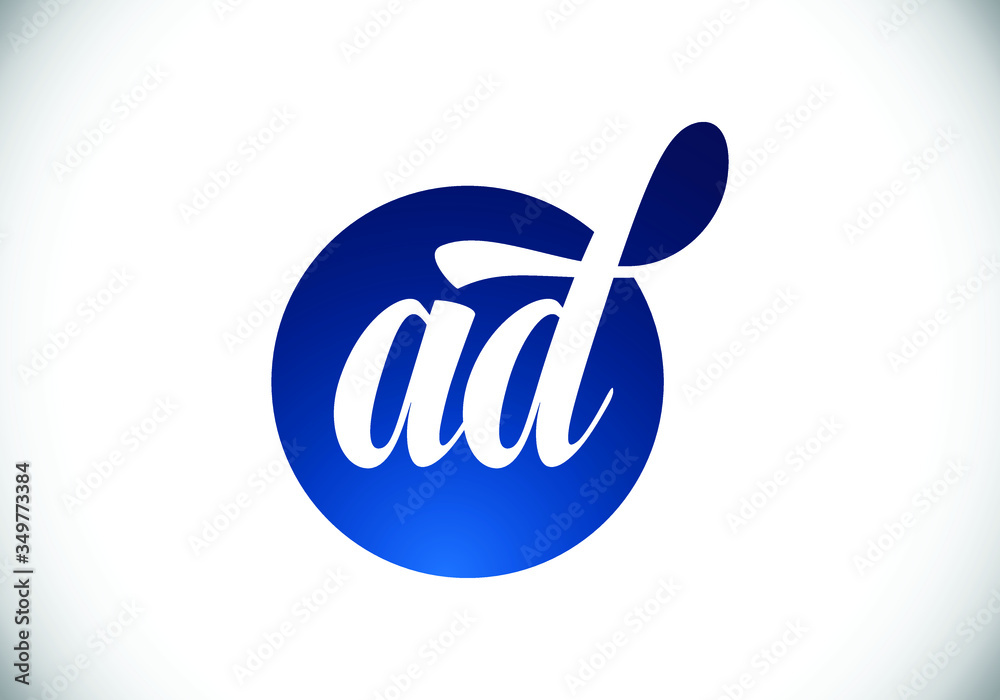 Initial Monogram Letter A D Logo Design Vector Template. Graphic Alphabet Symbol for Corporate Business Identity Initial Monogram Letter A D Logo Design Vector Template. Graphic Alphabet Symbol for Corporate Business Identity