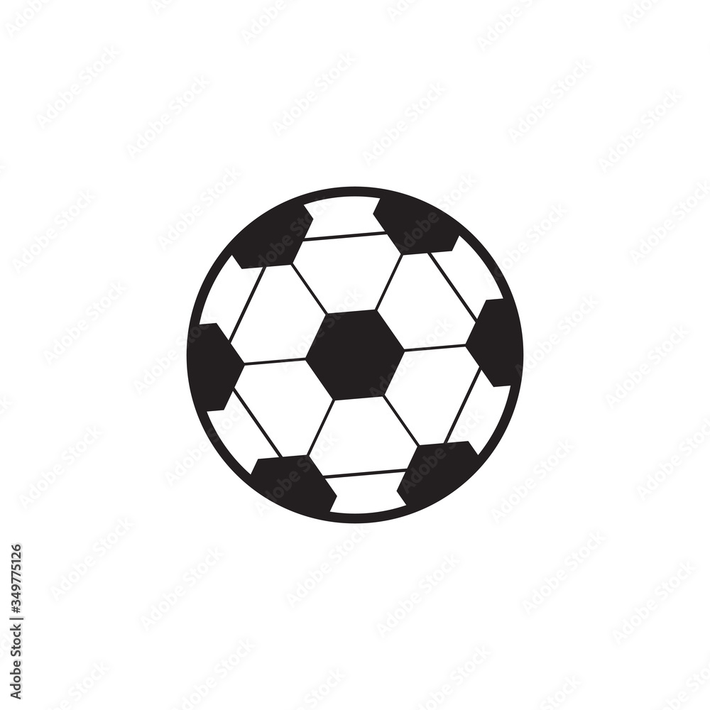 Fototapeta premium football or soccer logo design with using ball vector icon