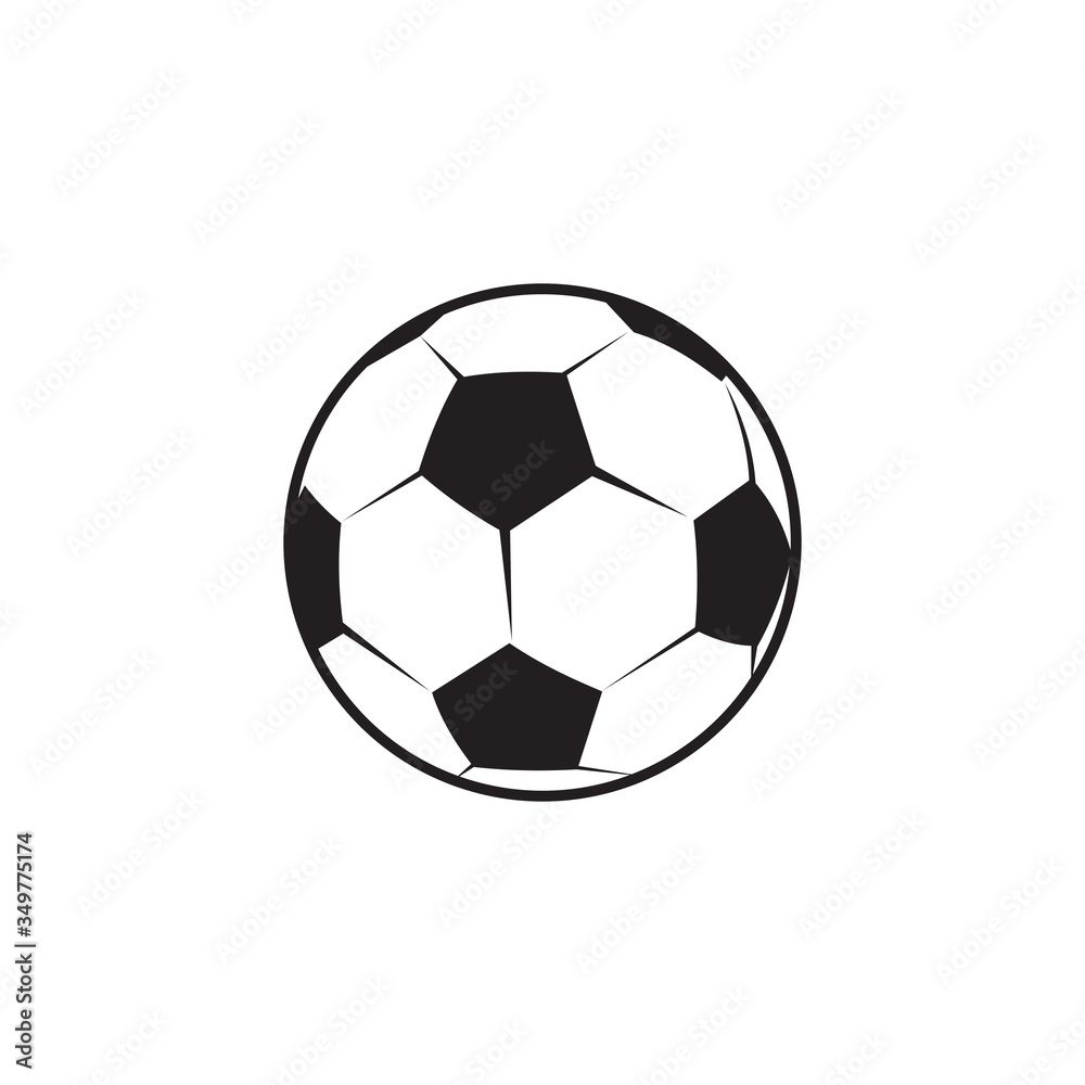 football or soccer logo design with using ball vector icon football or soccer logo design with using ball vector icon