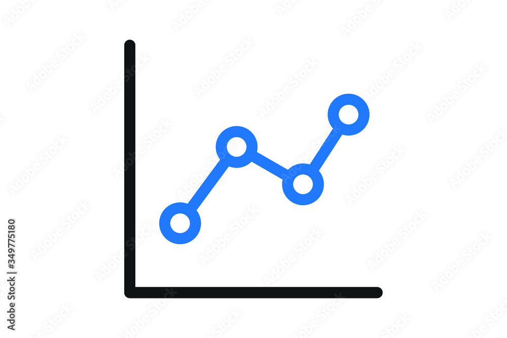 growth icon. business graph icon vector growth icon. business graph icon vector