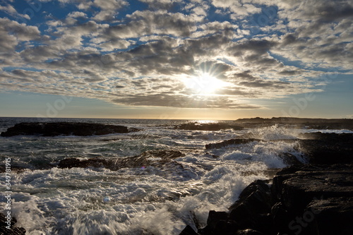 sunset on the beach