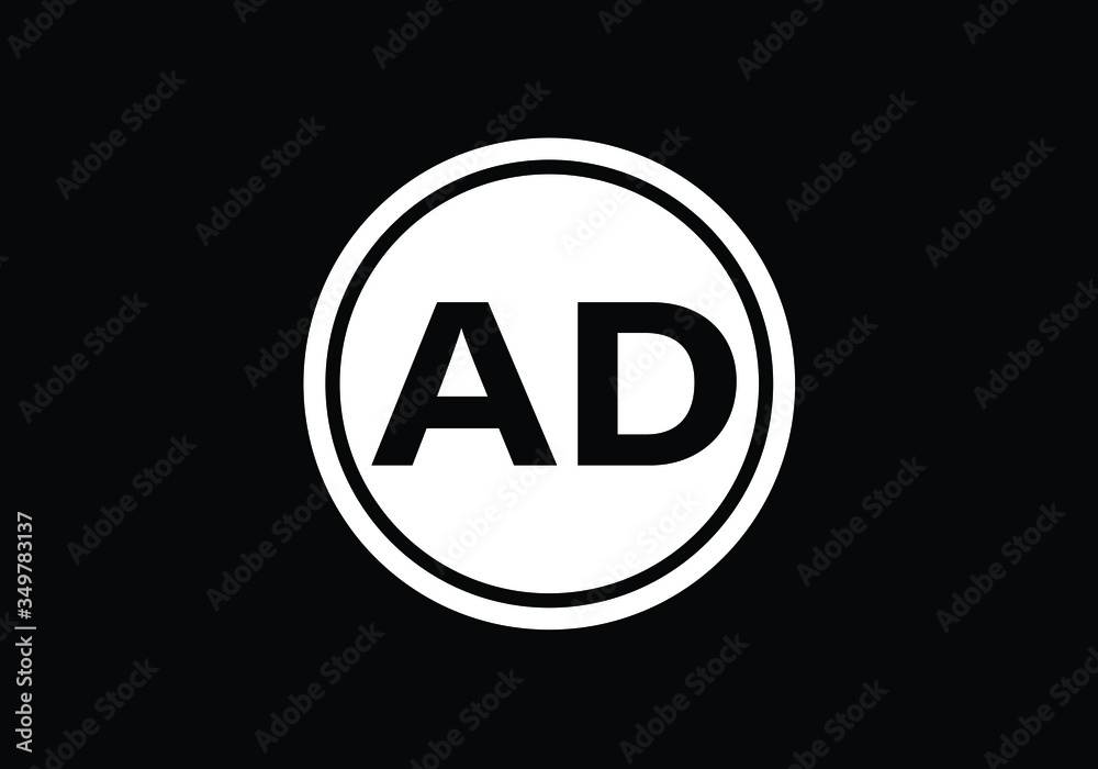 Initial Monogram Letter A D Logo Design Vector Template. Graphic Alphabet Symbol for Corporate Business Identity Initial Monogram Letter A D Logo Design Vector Template. Graphic Alphabet Symbol for Corporate Business Identity