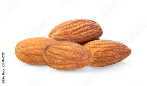 Almond Nuts isolated on white background
