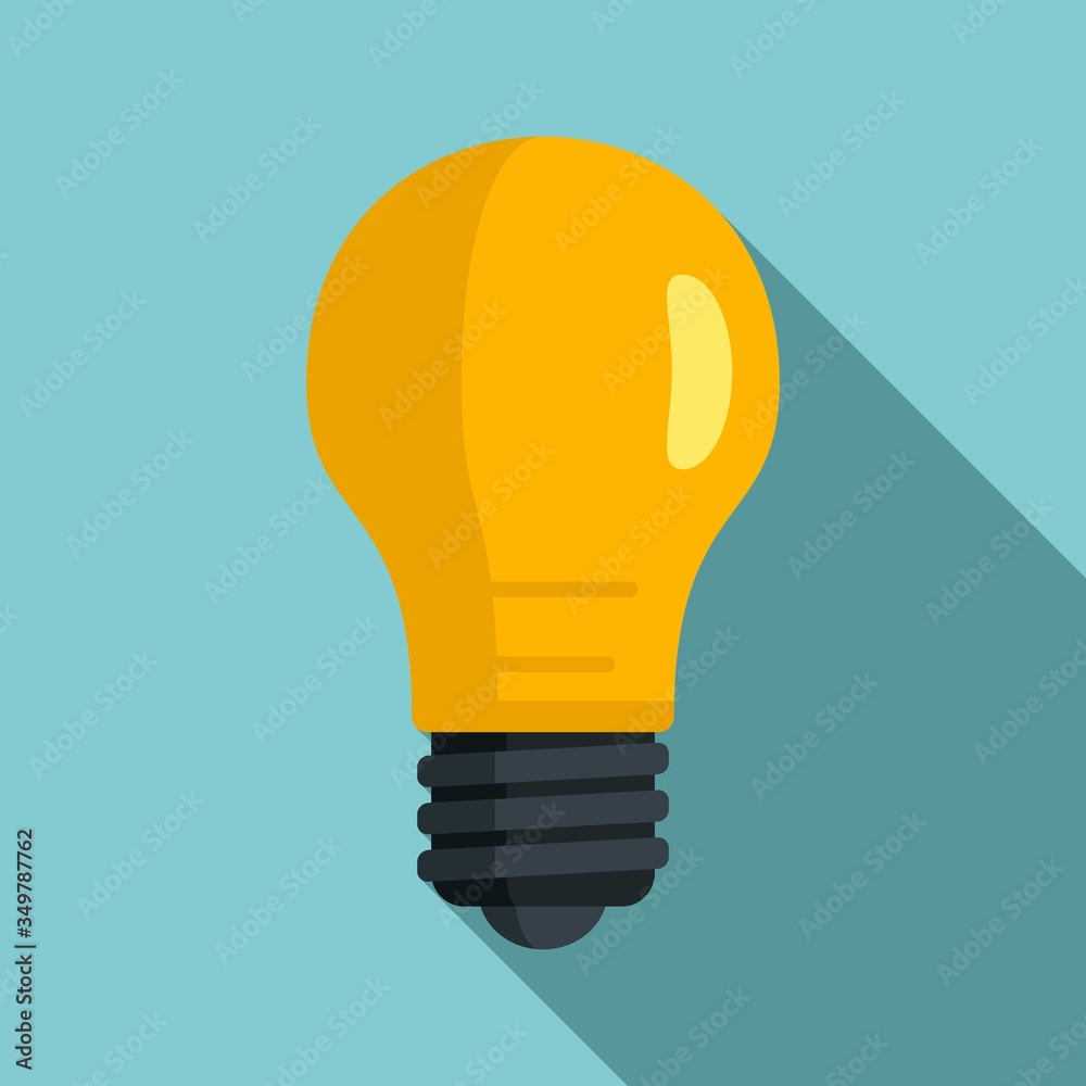Classic light bulb icon. Flat illustration of classic light bulb vector icon for web design Classic light bulb icon. Flat illustration of classic light bulb vector icon for web design
