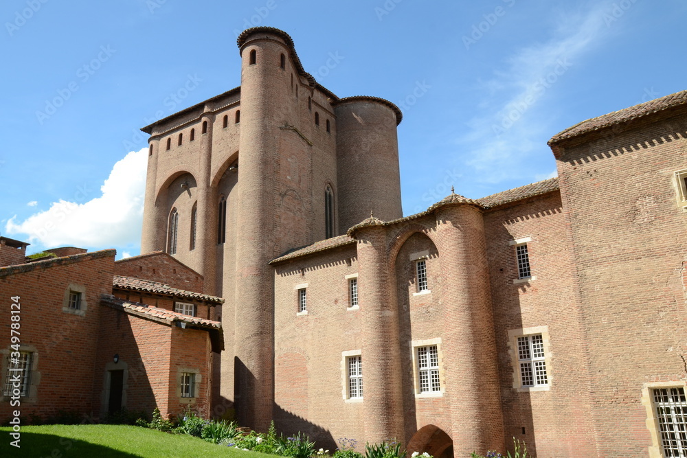 France, Tarn, Albi, le Palais de la Berbie est un ancien palais épiscopal classé monument historique, il abrite le musée Toulouse-Lautrec.