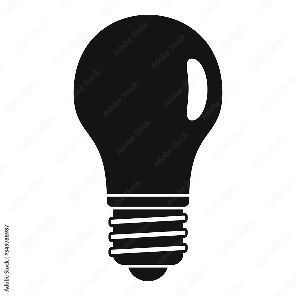 Classic light bulb icon. Simple illustration of classic light bulb vector icon for web design isolated on white background Classic light bulb icon. Simple illustration of classic light bulb vector icon for web design isolated on white background