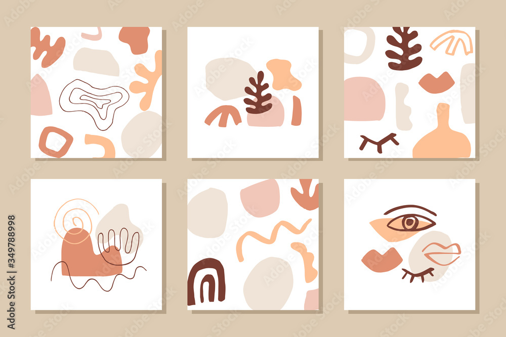 Modern abstract cover templates set Modern abstract cover templates set