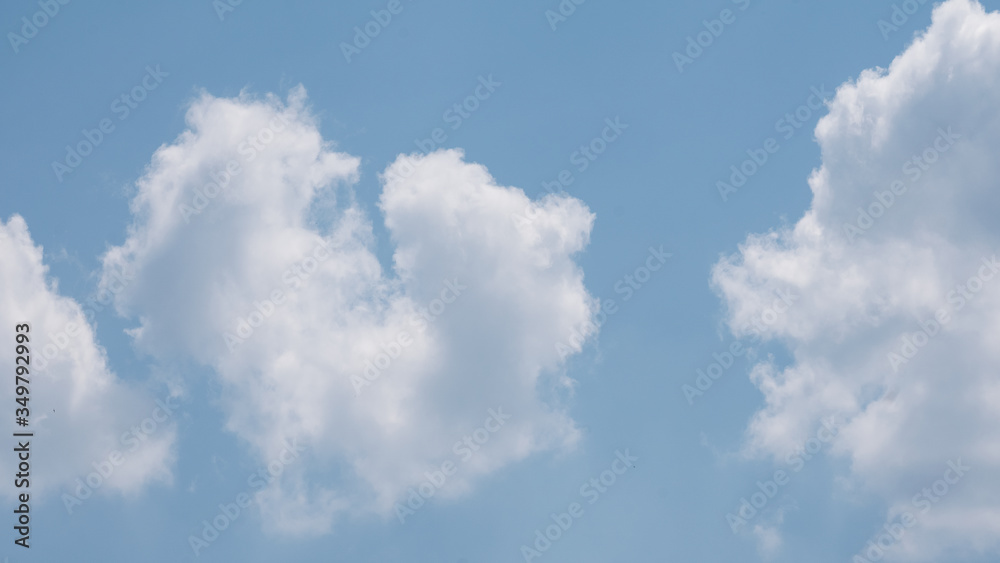 The sky has a beautiful white heart-shaped cloud. The sky has a beautiful white heart-shaped cloud.