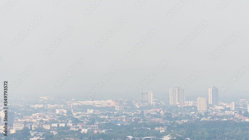 Remote view seen in Chiang Mai, Thailand with rain Remote view seen in Chiang Mai, Thailand with rain