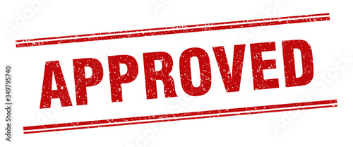 approved stamp. approved label. square grunge sign