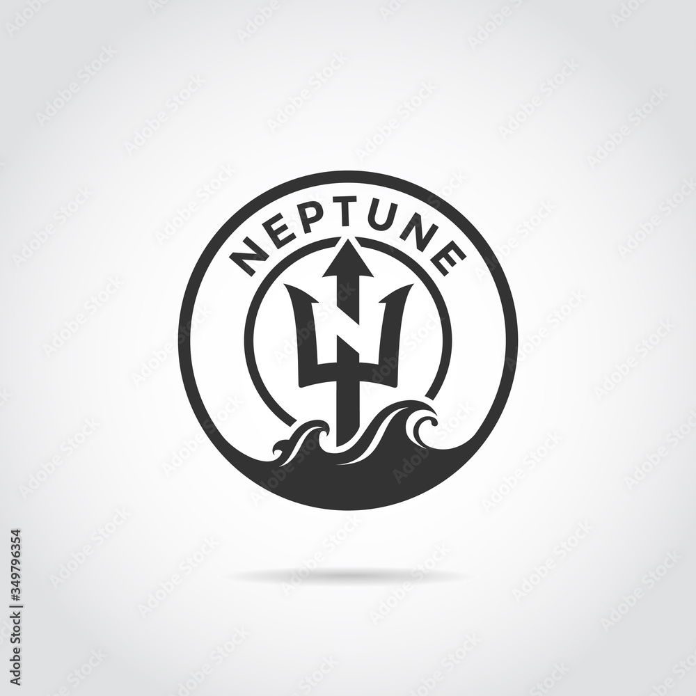 Neptune template logo design. circle shape. Neptune template logo design. circle shape.