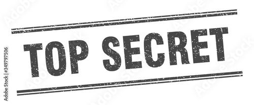 top secret stamp. top secret label. square grunge sign