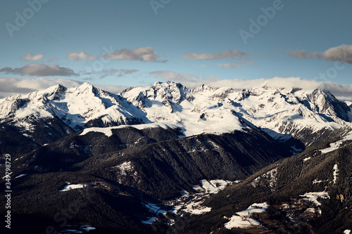 Landscape photography  alpine region in the late afternoon