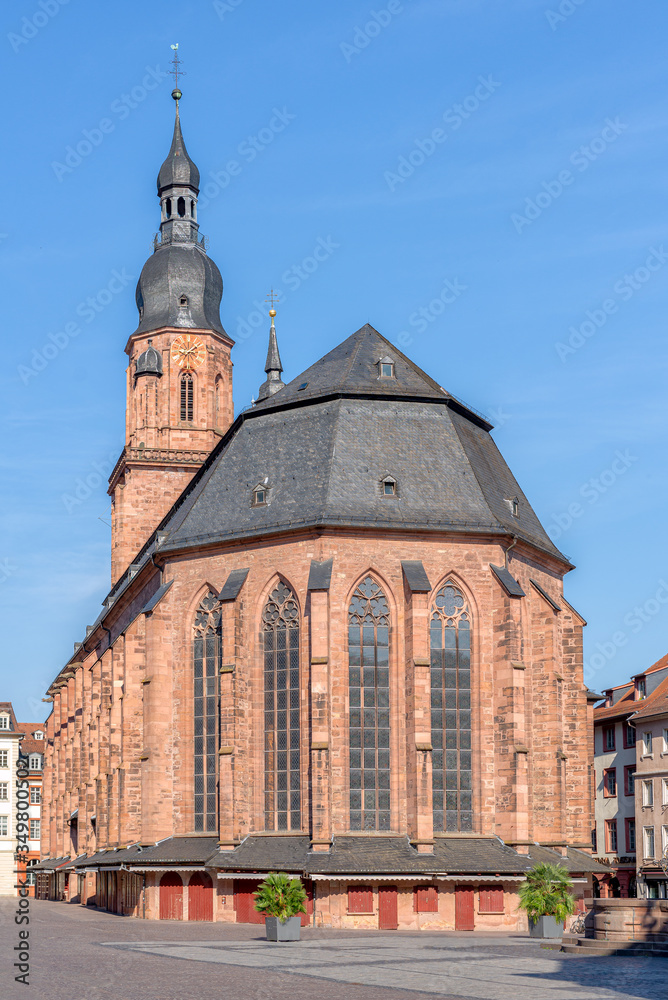 Heiliggeistkirche Heidelberg Altstadt Fußgängerzone Kirche