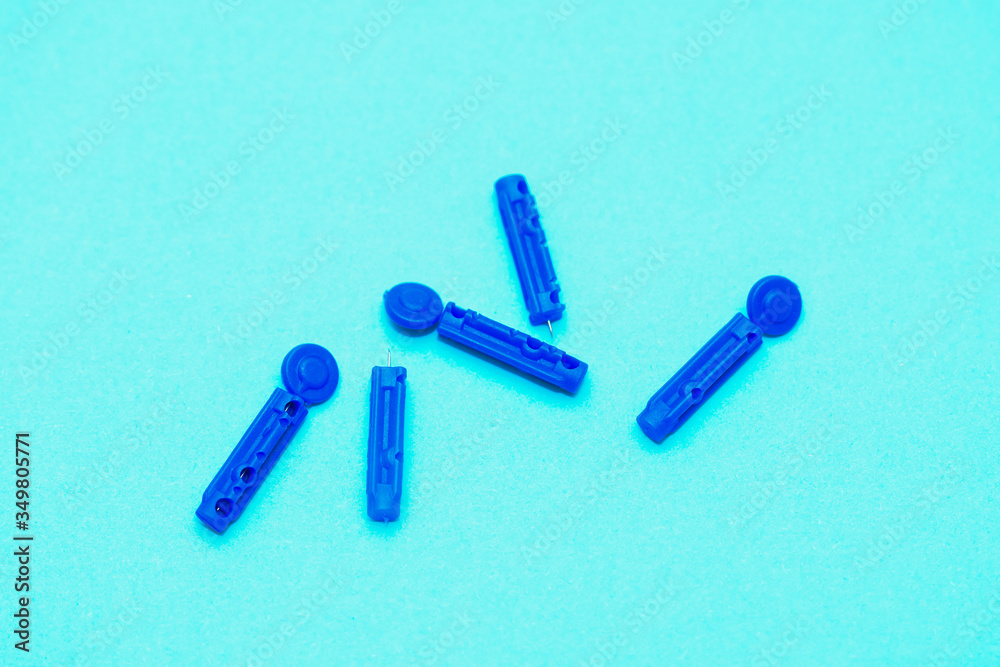 Blue Pin to Pen Sterile Blood Lancets Needles Blue Pin to Pen Sterile Blood Lancets Needles