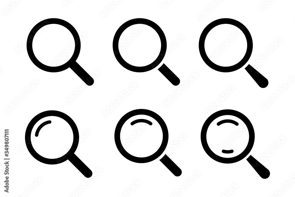 MAgnifying glass loupe. Vector isolated icon. Search icon vector. Magnifier loupe sign. MAgnifying glass loupe. Vector isolated icon. Search icon vector. Magnifier loupe sign.