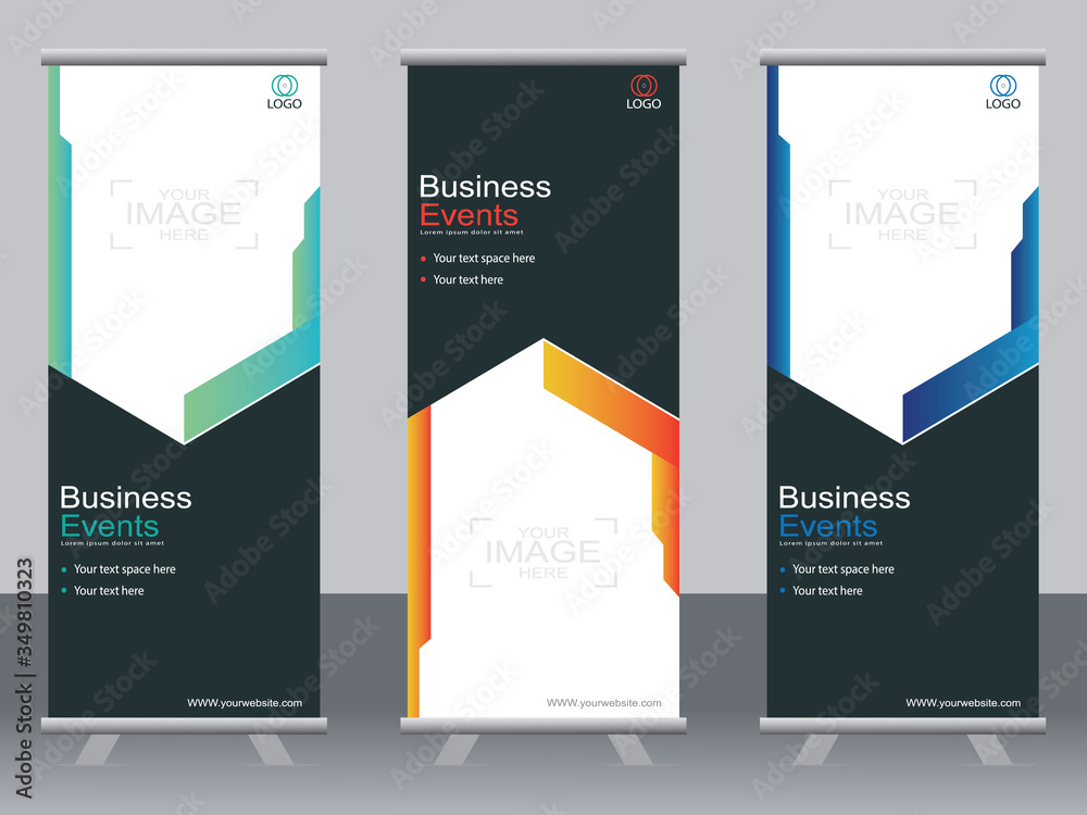 Business banner roll up set,standee banner template,Modern banner. Business banner roll up set,standee banner template,Modern banner.