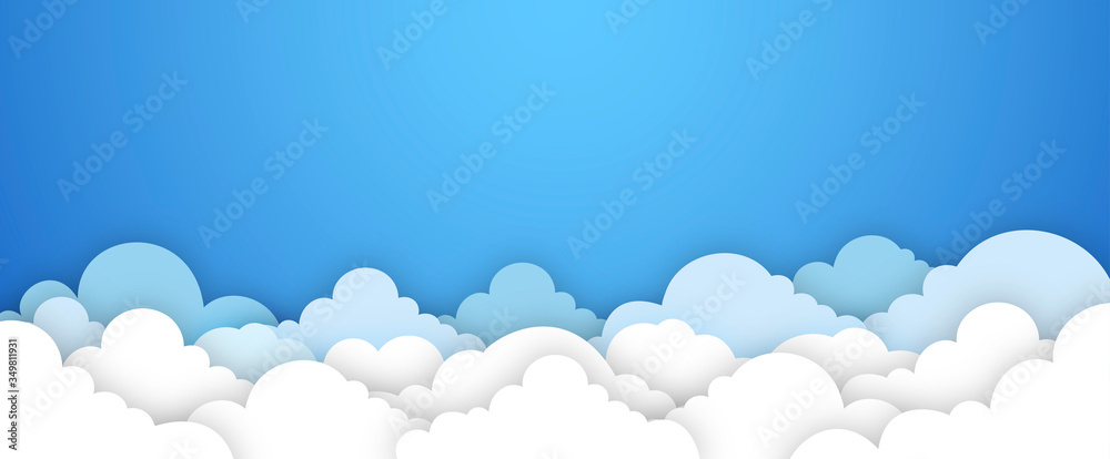banner, cielo, nuvole,