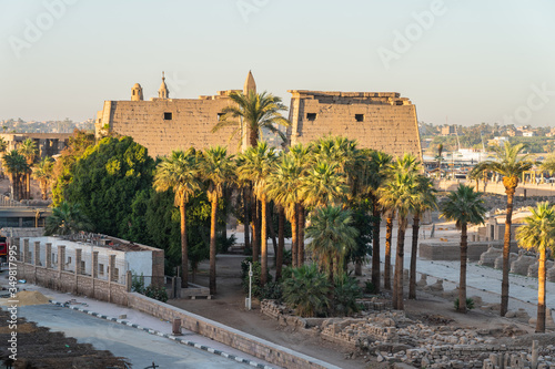 Luxor temple in Luxor city in a morning, upper Egypt