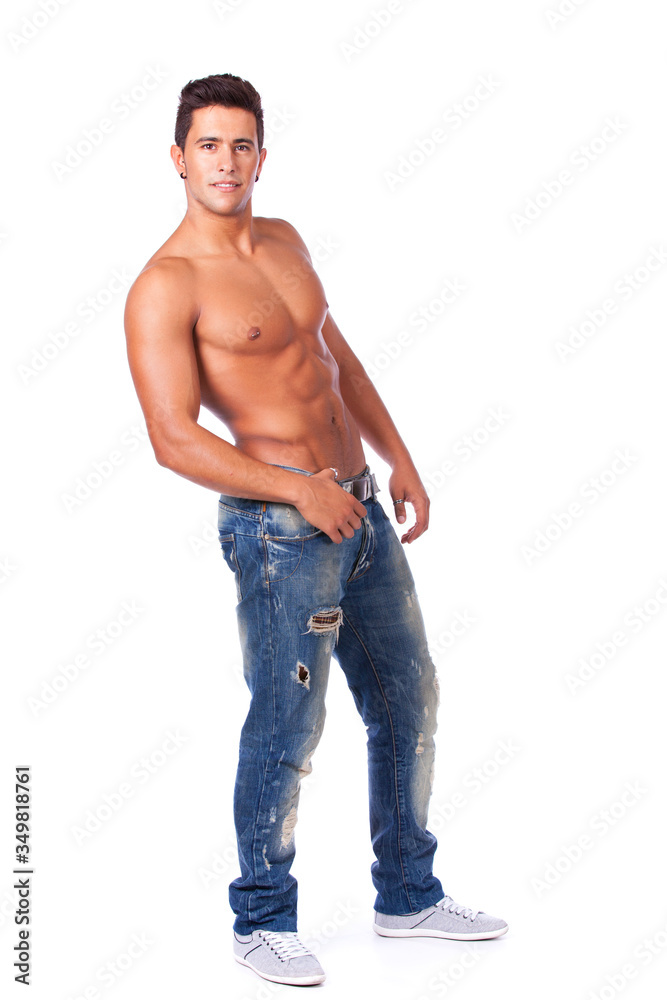 Handsome young strong man Handsome young strong man