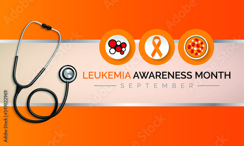 Vector illustration on the theme of Leukemia awareness month observed each year in September.