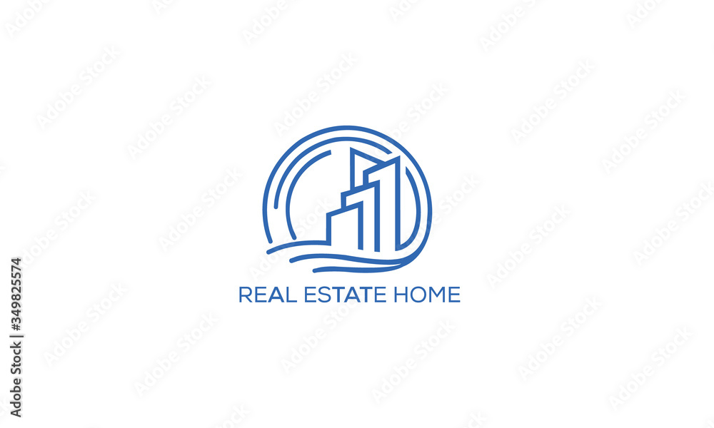 Real estate home logo Real estate home logo