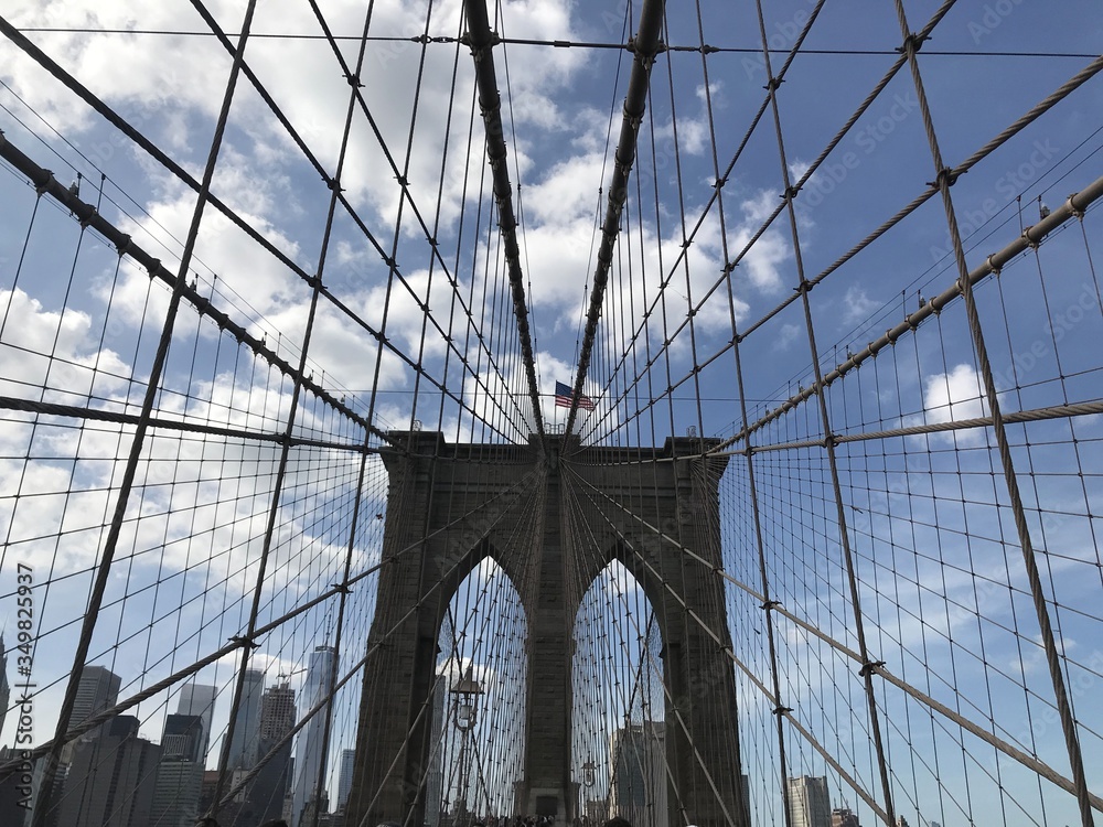 Fototapeta premium brooklyn bridge and manhattan