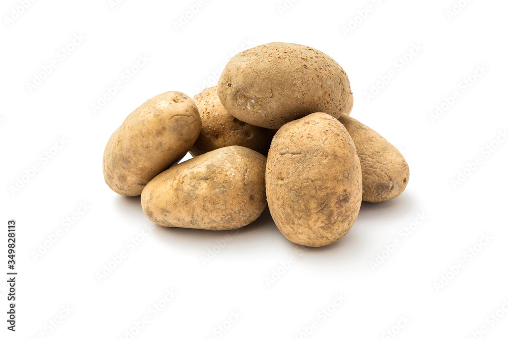 Raw harvest potatoes Raw harvest potatoes