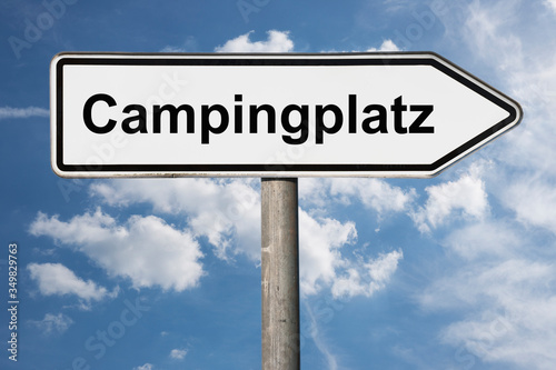 Wegweiser Campingplatz