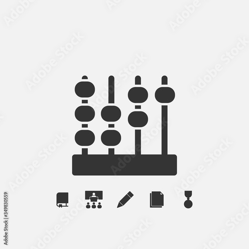 abacus icon vector illustration design