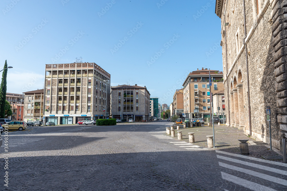 piazza del popolo in terni with the municipality