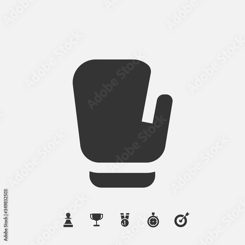 boxing gloves icon vector illustration design