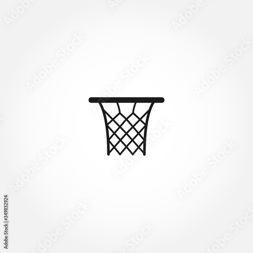 basketball basket line icon. basketball isolated line icon © Gunel