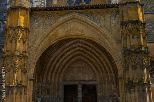 Cathedral in the historical city of Bayonne in France. Europe