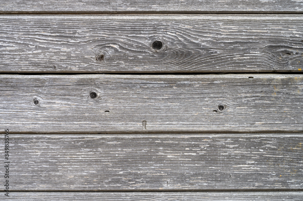 Fototapeta premium wooden boards background. aged weathered gray wooden planks
