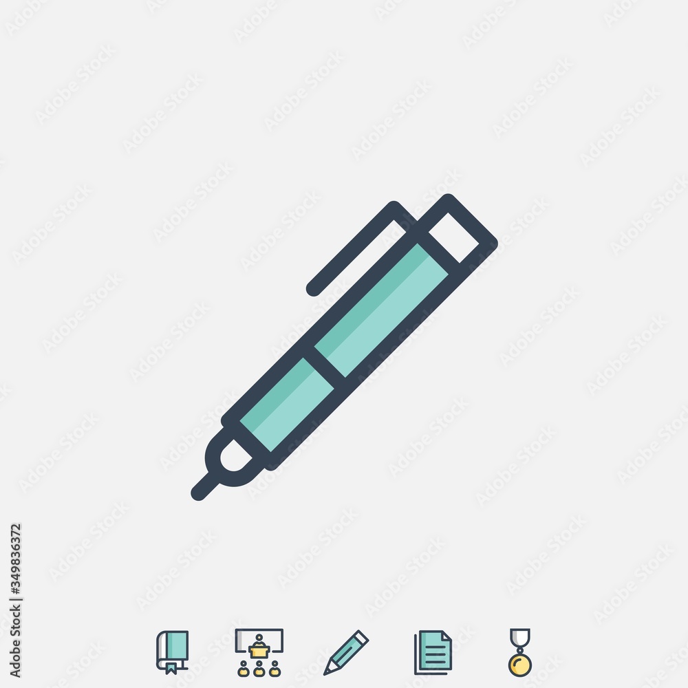 Fototapeta premium pen icon vector illustration design