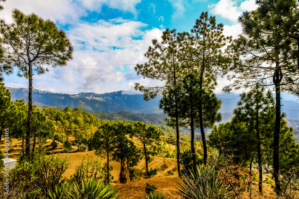 The Sun-kissed Mountains of the Kumaon Himalaya, India The Sun-kissed Mountains of the Kumaon Himalaya, India