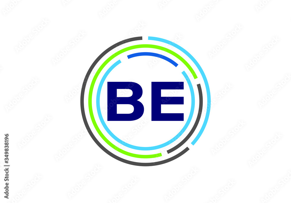 Initial Monogram Letter B E Logo Design Vector Template. Graphic Alphabet Symbol for Corporate Business Identity Initial Monogram Letter B E Logo Design Vector Template. Graphic Alphabet Symbol for Corporate Business Identity