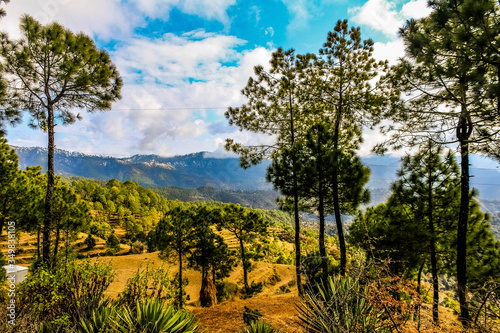 The Sun-kissed Mountains of the Kumaon Himalaya  India