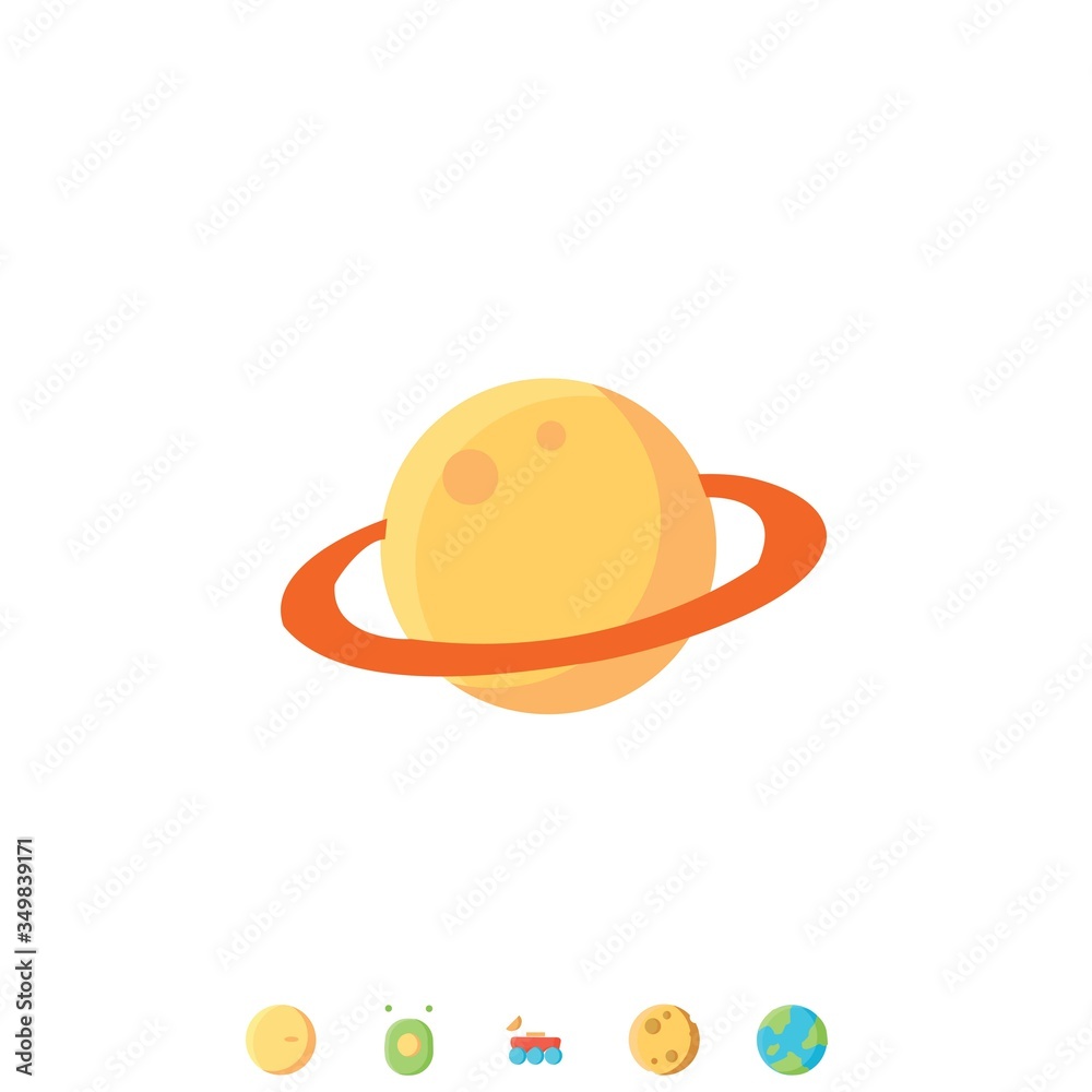saturn planet icon vector illustration design saturn planet icon vector illustration design