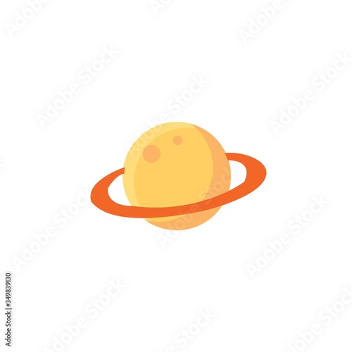 saturn planet icon vector illustration design