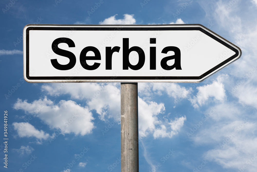 signpost Serbia