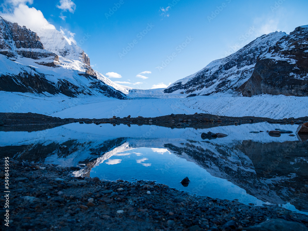 Athabasca Glacier at the Icefield Parkway 