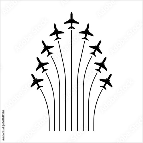 Airplane Flying Formation, Air Show Display, The Disciplined Flight