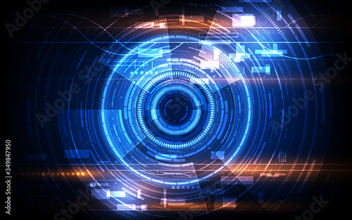 sci fi tech cyber futuristic design concept background