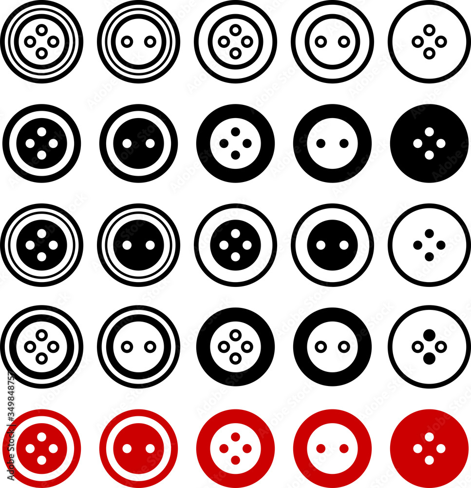 Clothing Button Icon Clothing Button Icon
